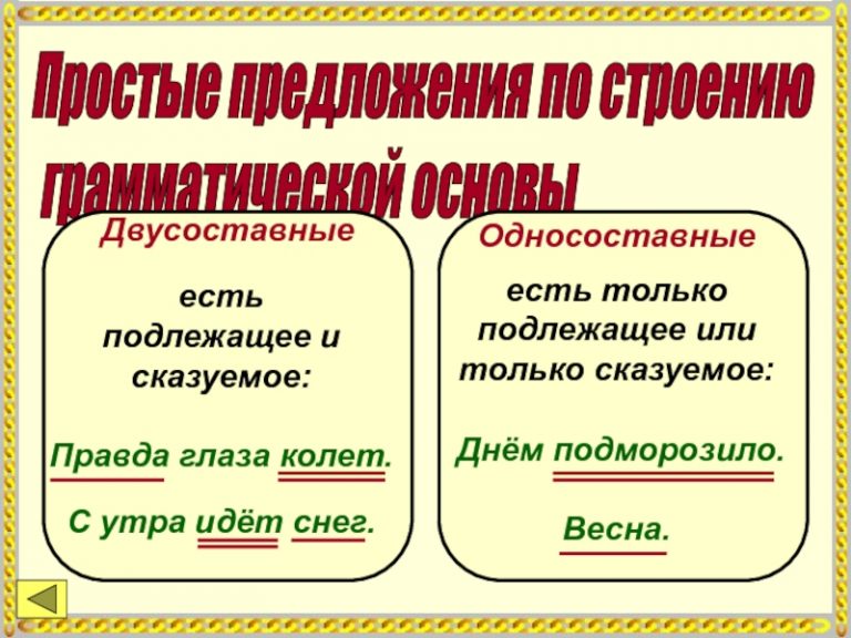 Грамматическая основа в предложении: что это такое, из чего состоит